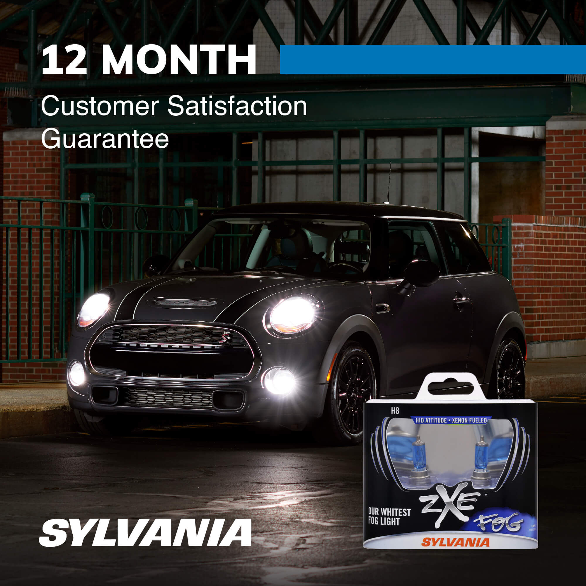 SYLVANIA H8 SilverStar zXe Halogen Fog Bulb 2 Pack
